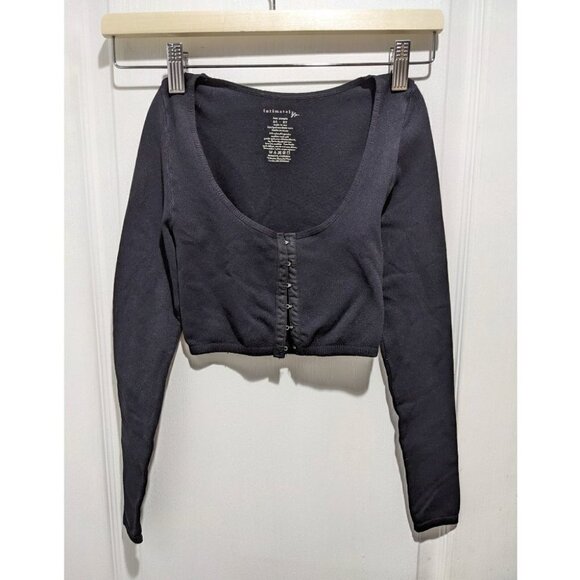 NEW Free People Intimately | Cropped corset front long sleeve top - Picture 1 of 5